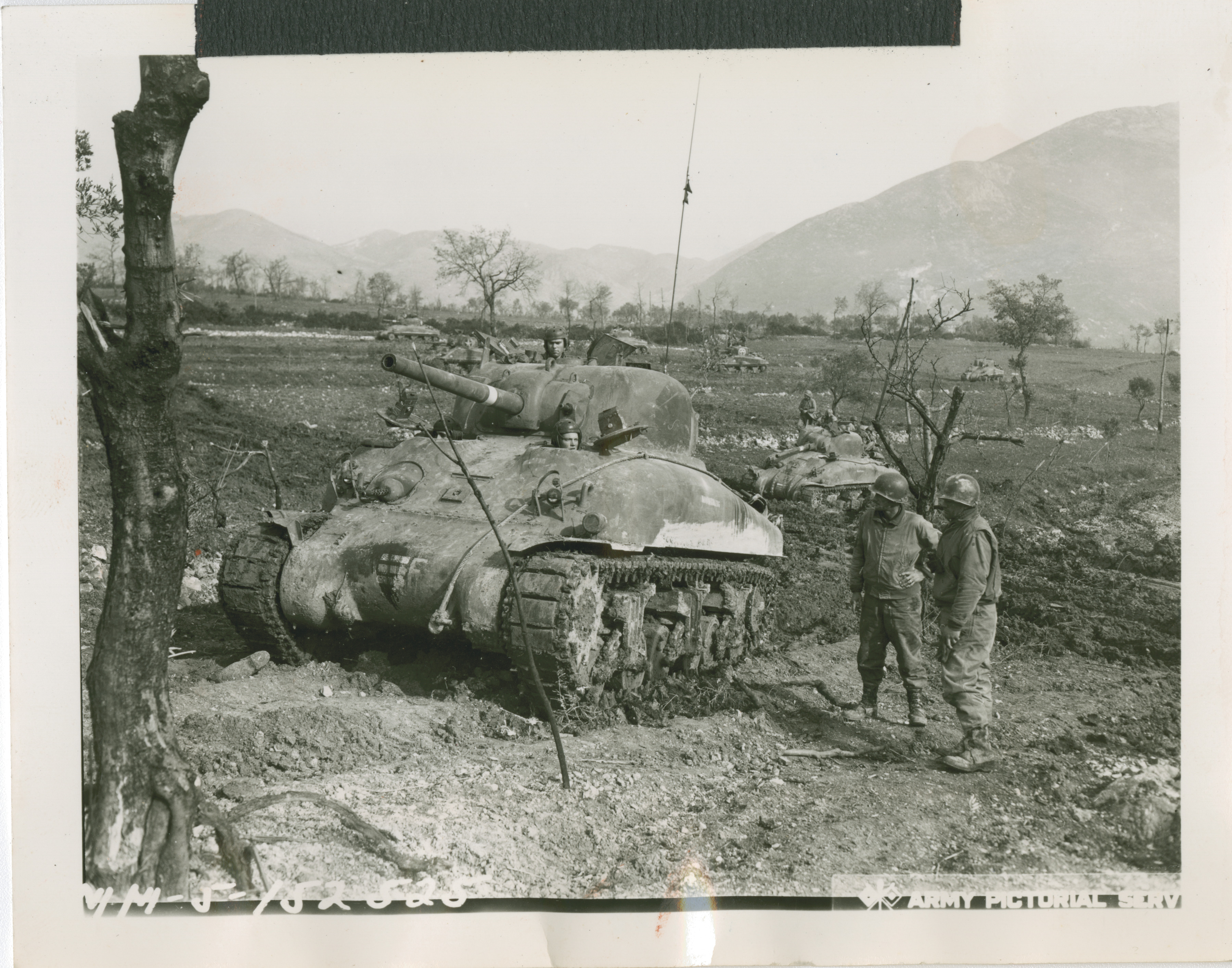 italian military museum with sherman tank