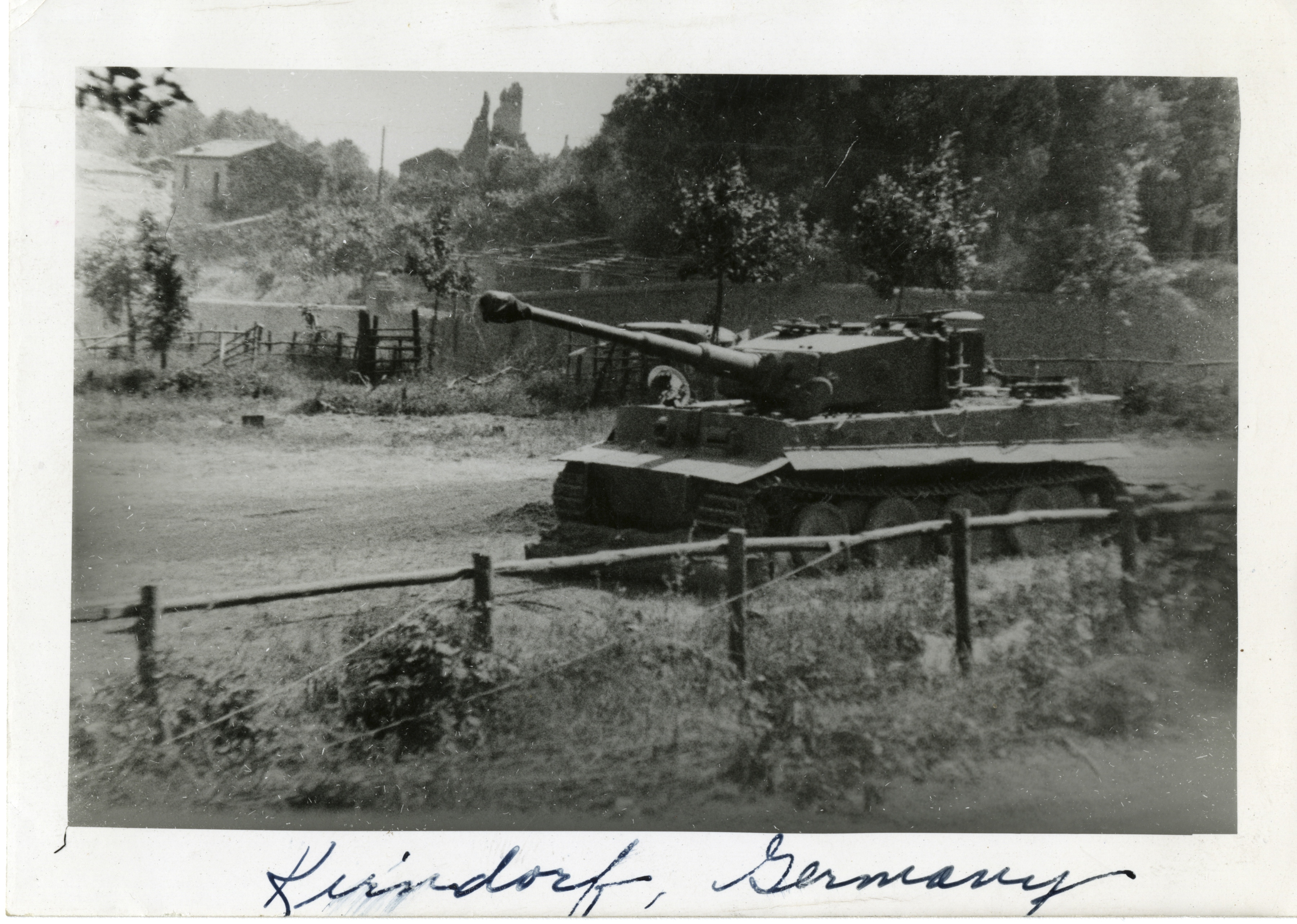 Knocked out German tank in Germany | The Digital Collections of the National WWII Museum : Oral ...