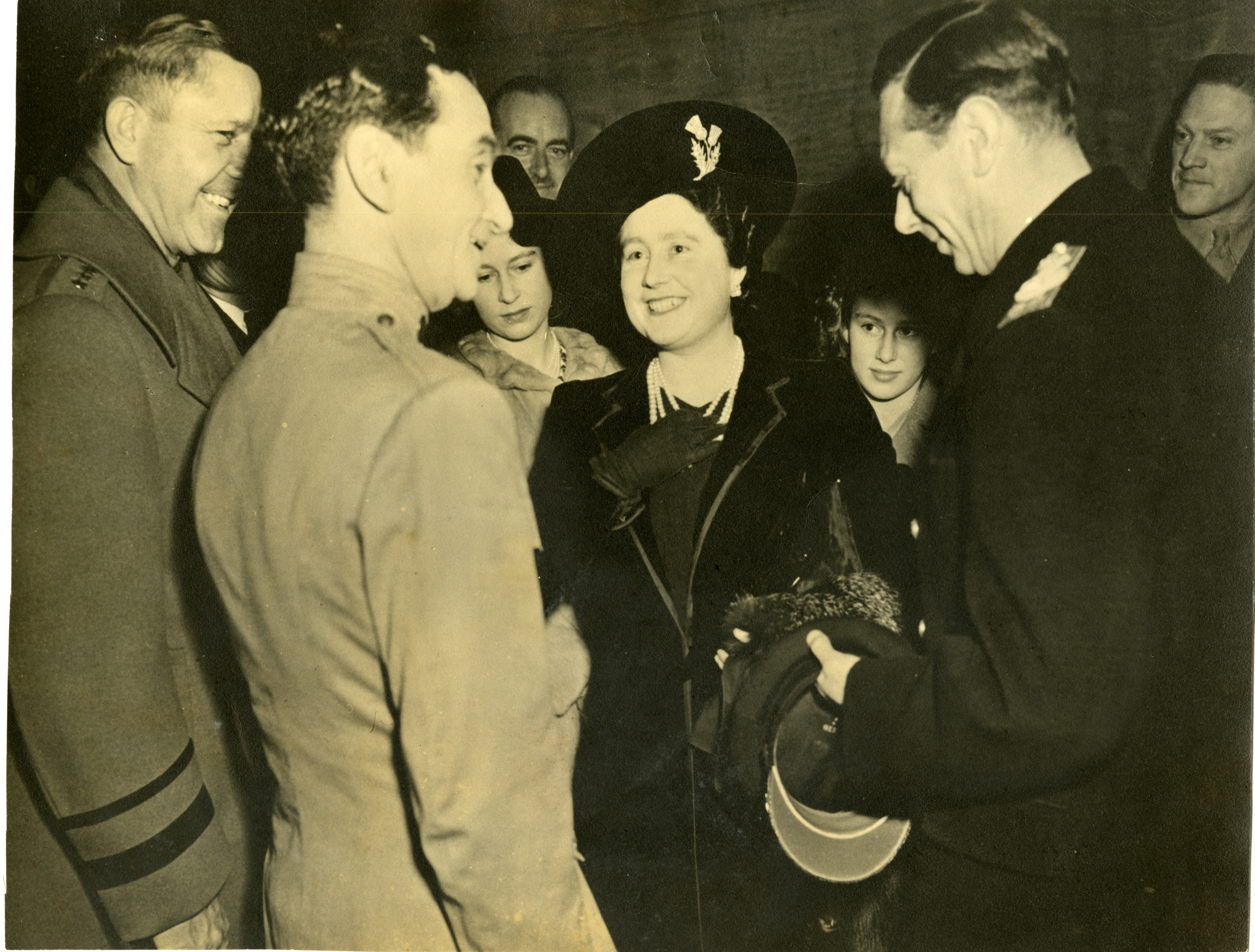 Irving Berlin Meeting The King And Queen Of England England 1943