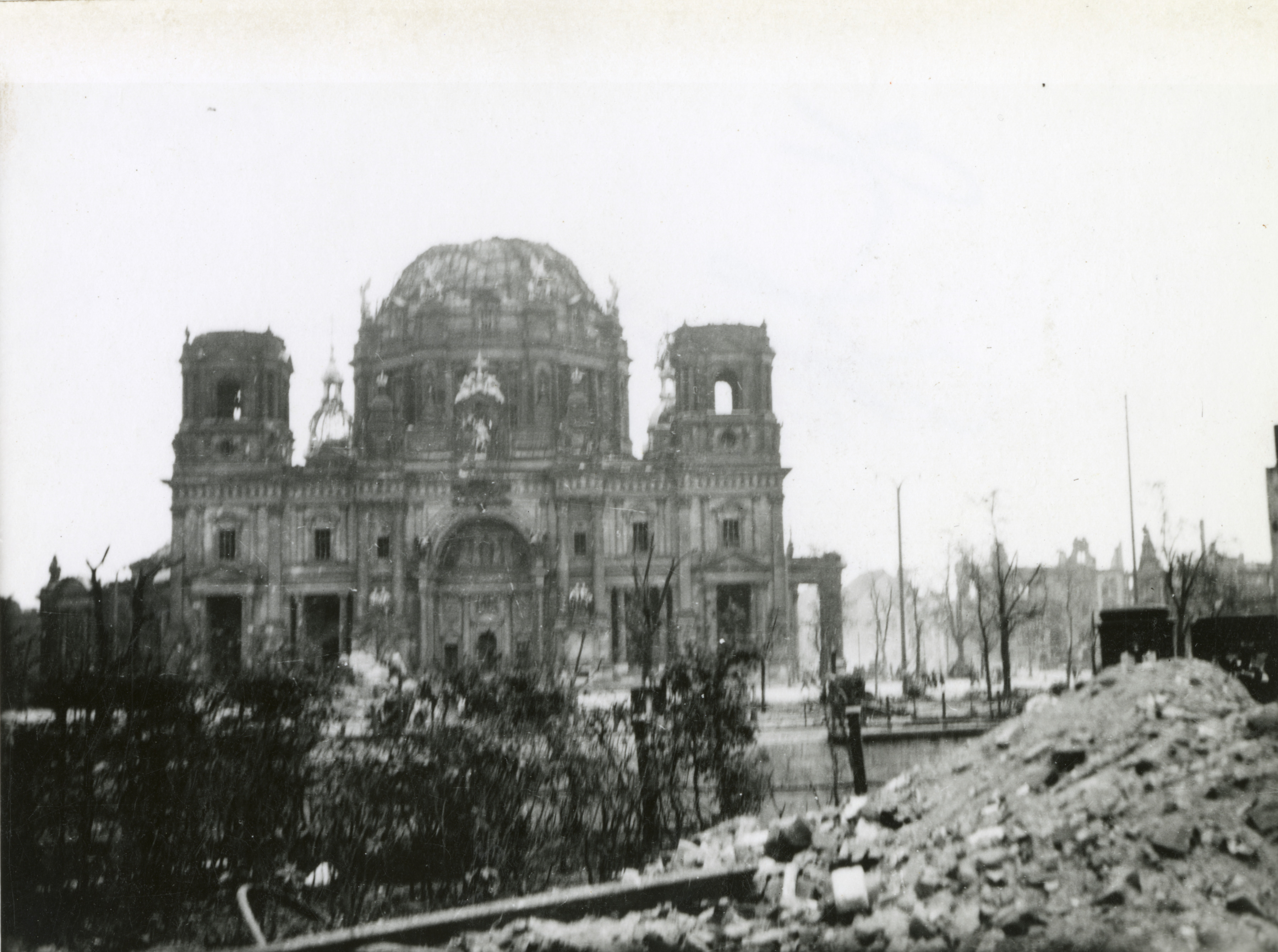 Bomb Damage To The Berlin Cathedral In Germany In April 1945 The Bomb Damage To The Berlin Cathedral In Germany In April 1945 The
