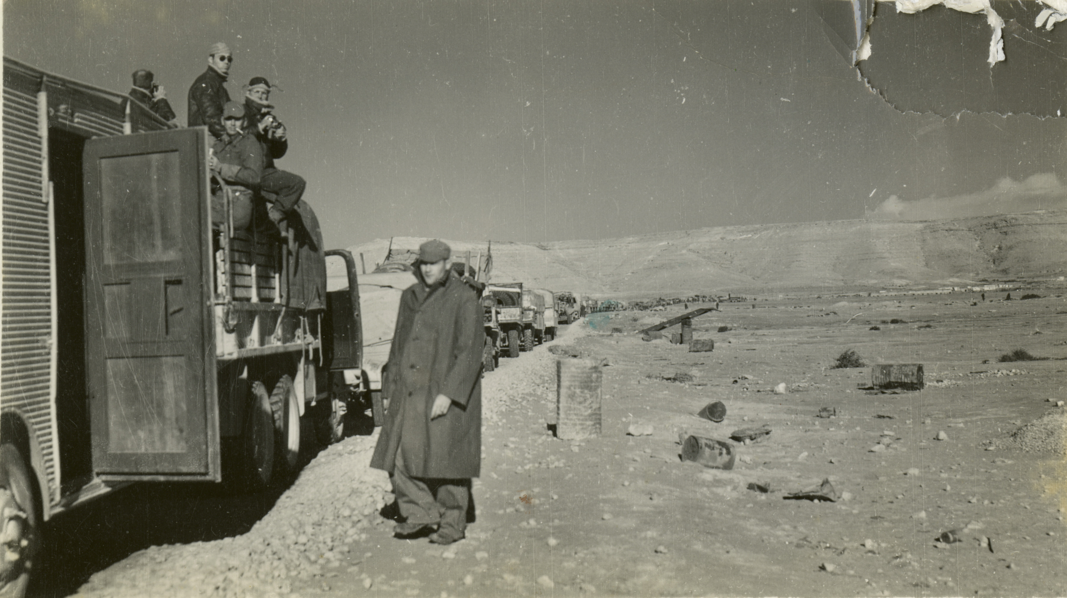 U.S. truck convoy, North Africa (probably), 1942 | The Digital ...