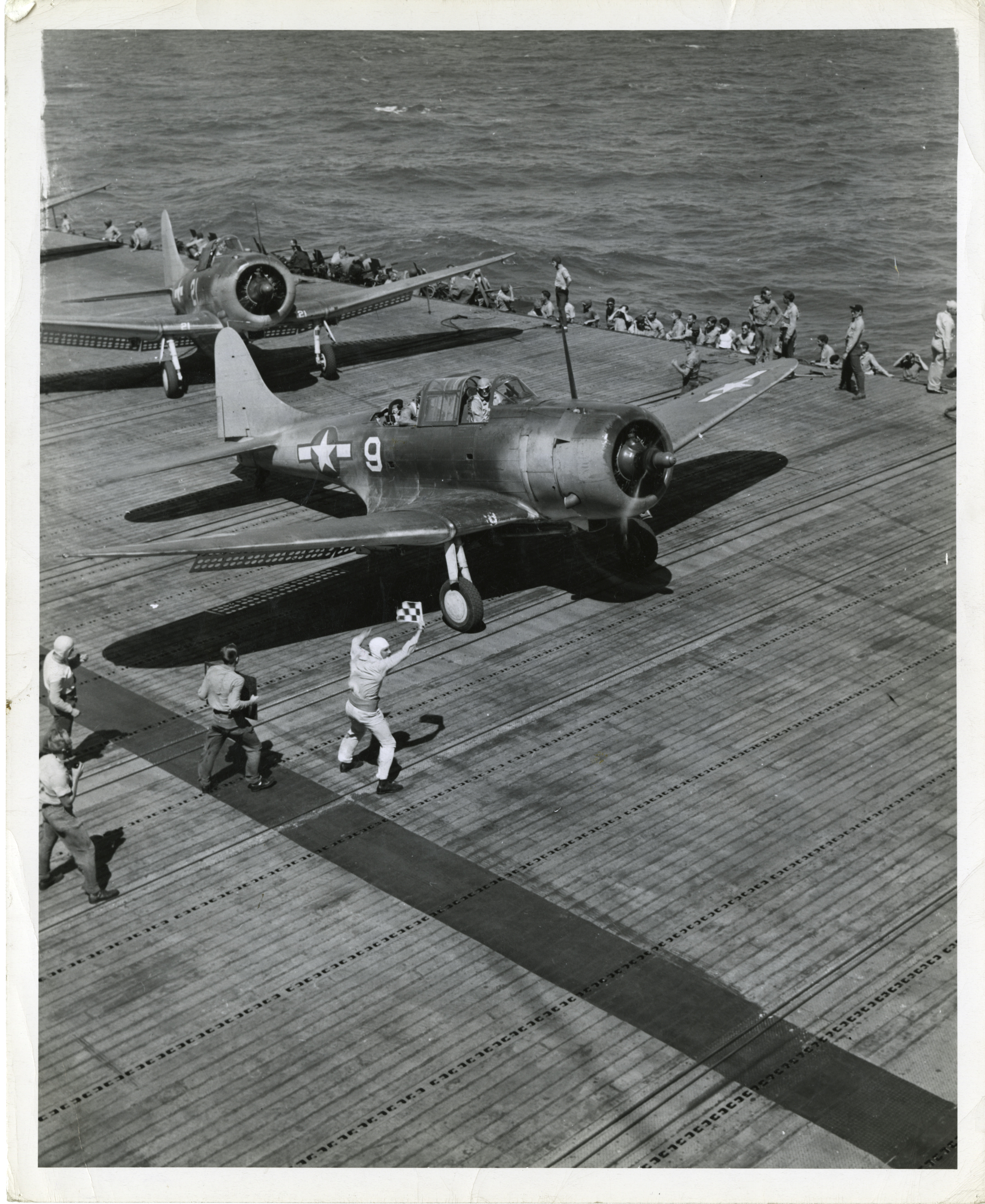 WW2 Picture Photo SBD Dauntless dive bomber  in the Pacific 0038