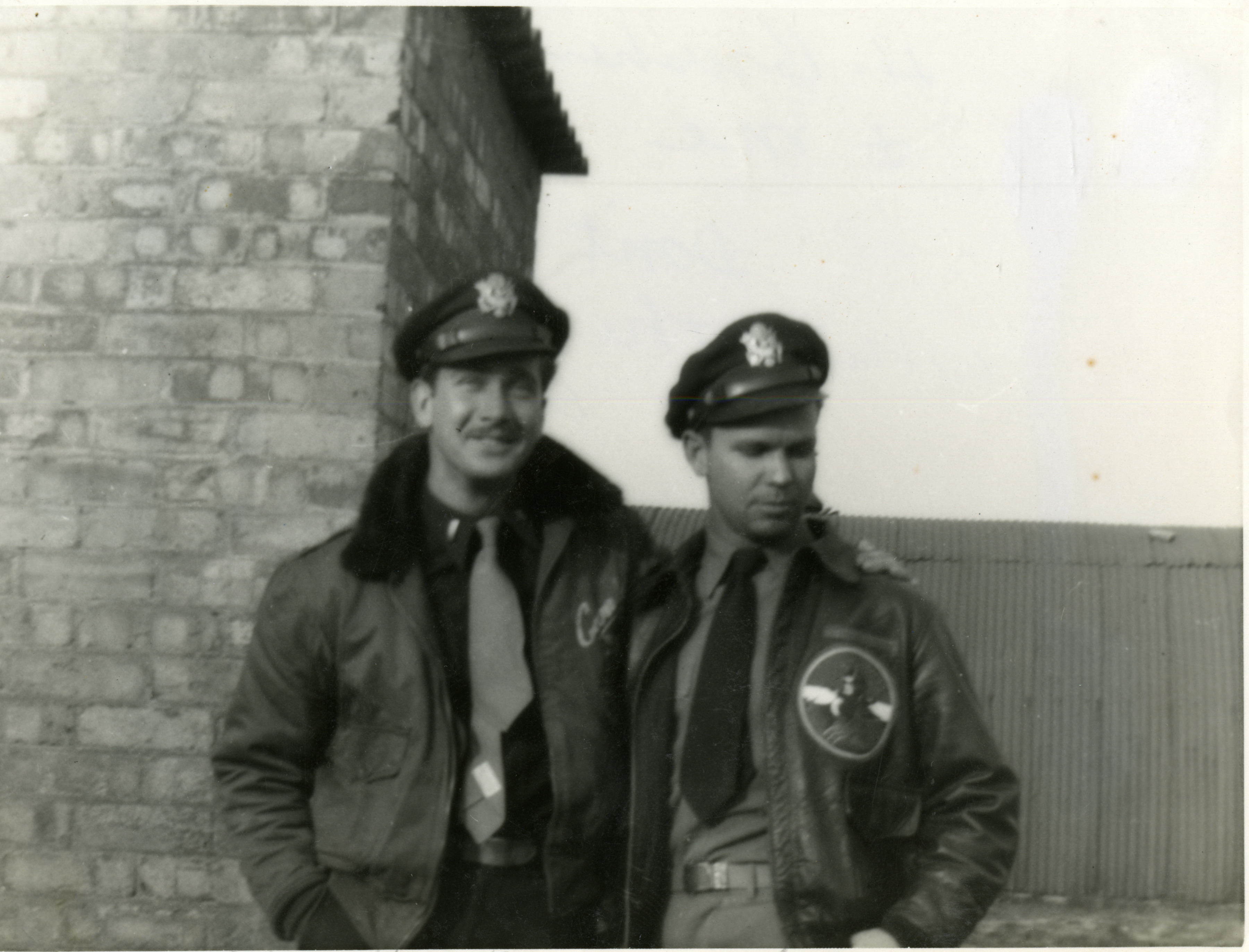 USAAF Lieutenants Brusher and Galloway in England | The Digital ...