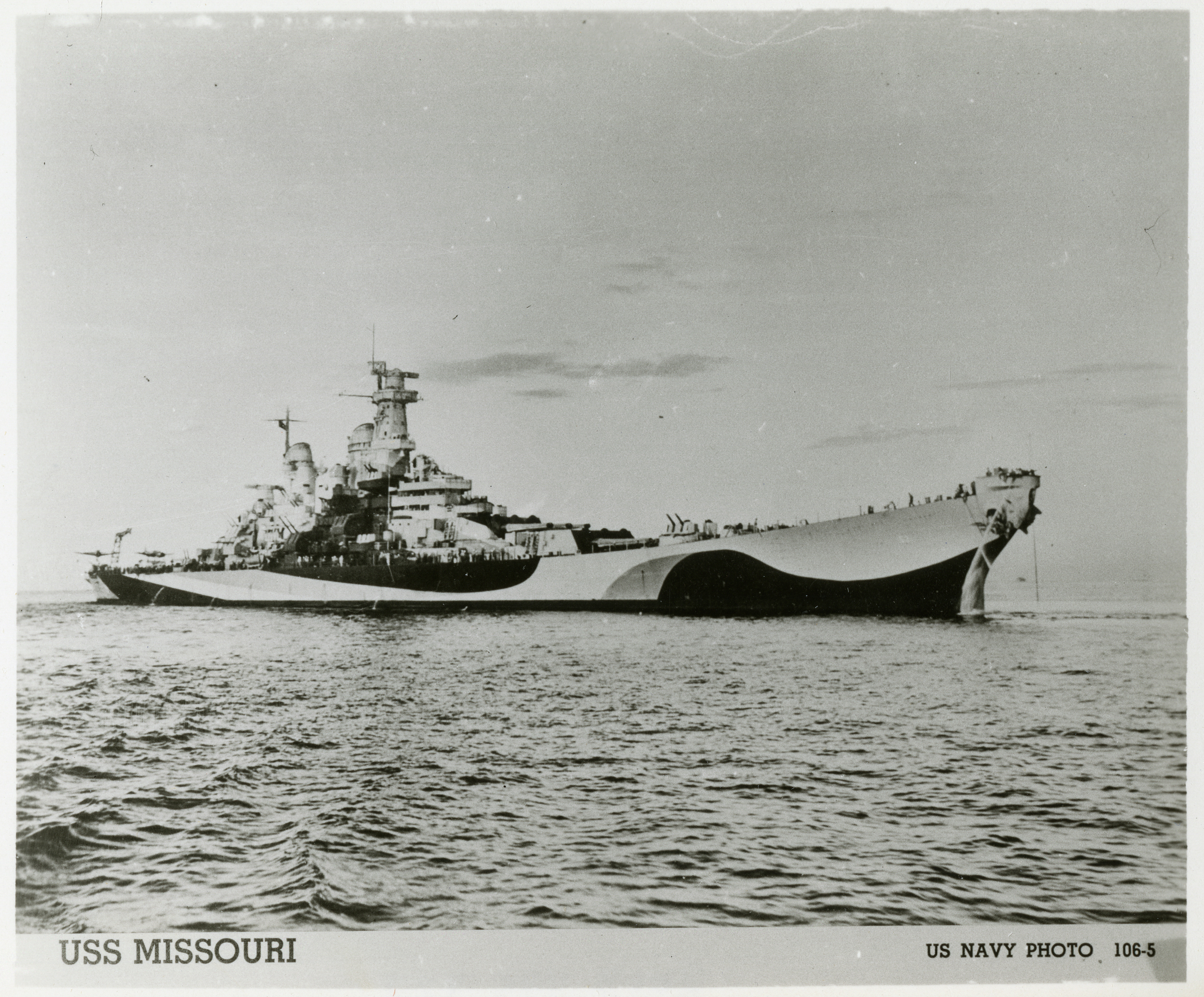 USS Missouri Side View