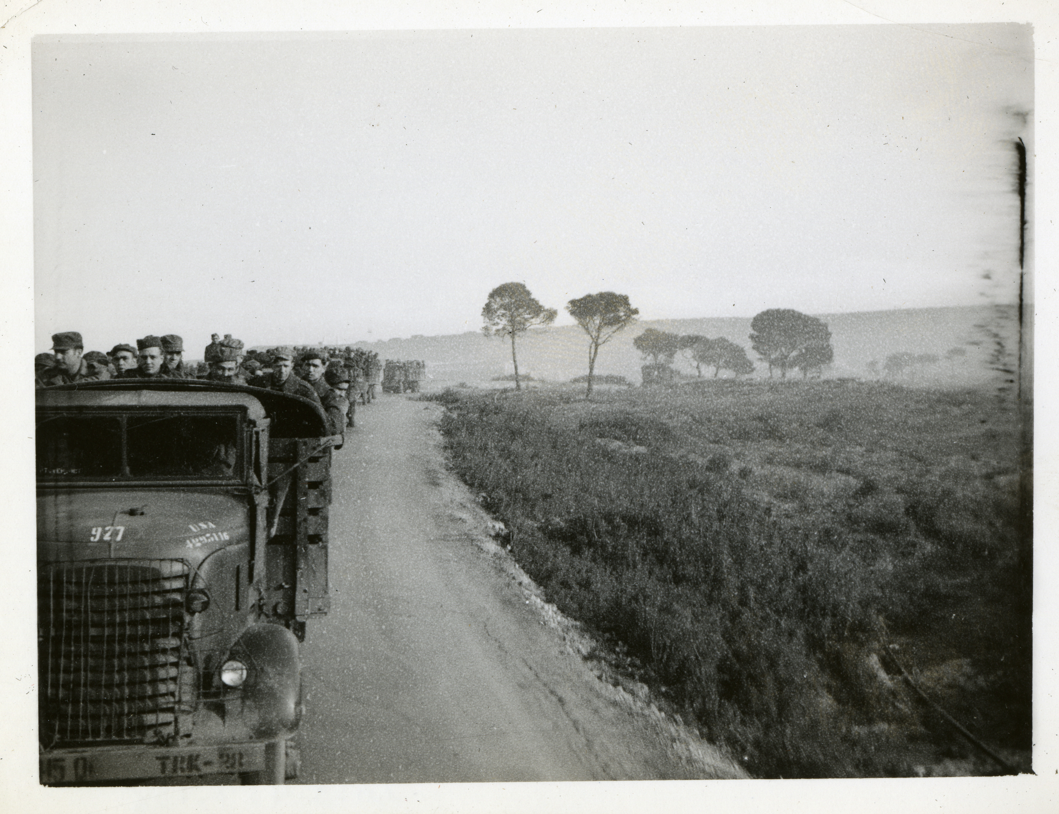 Convoy of military transportation trucks | The Digital Collections of ...